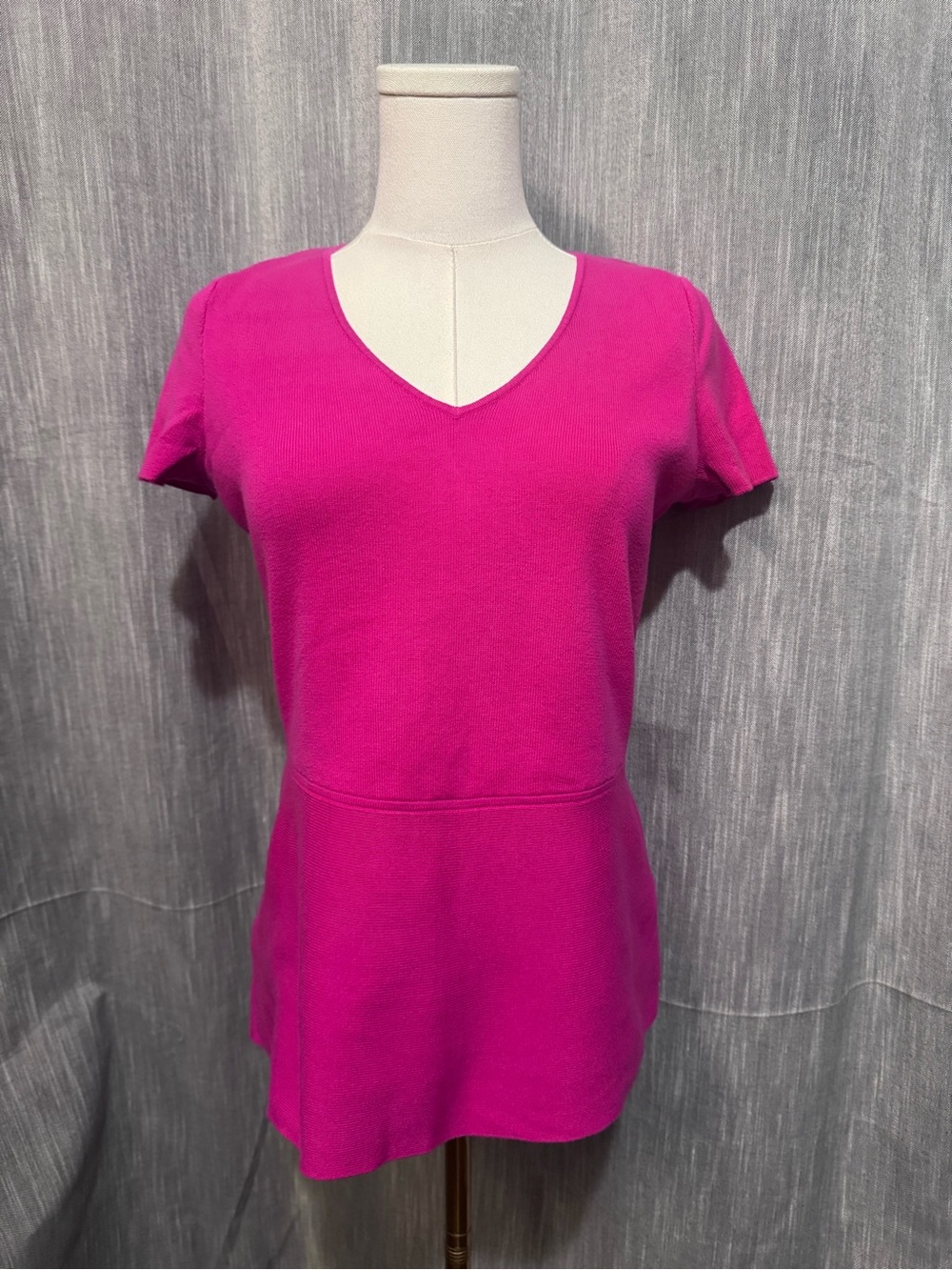 Ann Taylor Knit Peplum Top - Size SP